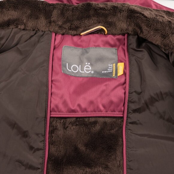 Lolé Burgundy Waterproof Hooded Parka Jacket – Size M - Picture 6 of 9